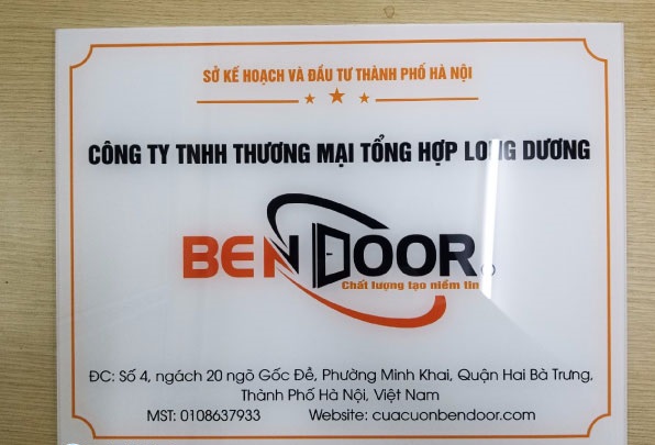 Biển hiệu công ty ở Phan Thiết