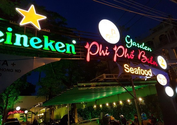Biển hiệu quán ăn đẹp ở phan thiết