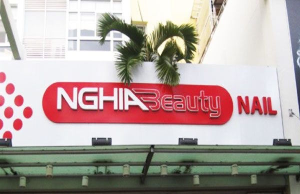 biển hiệu tiệm nail đẹp tại Phan Thiết