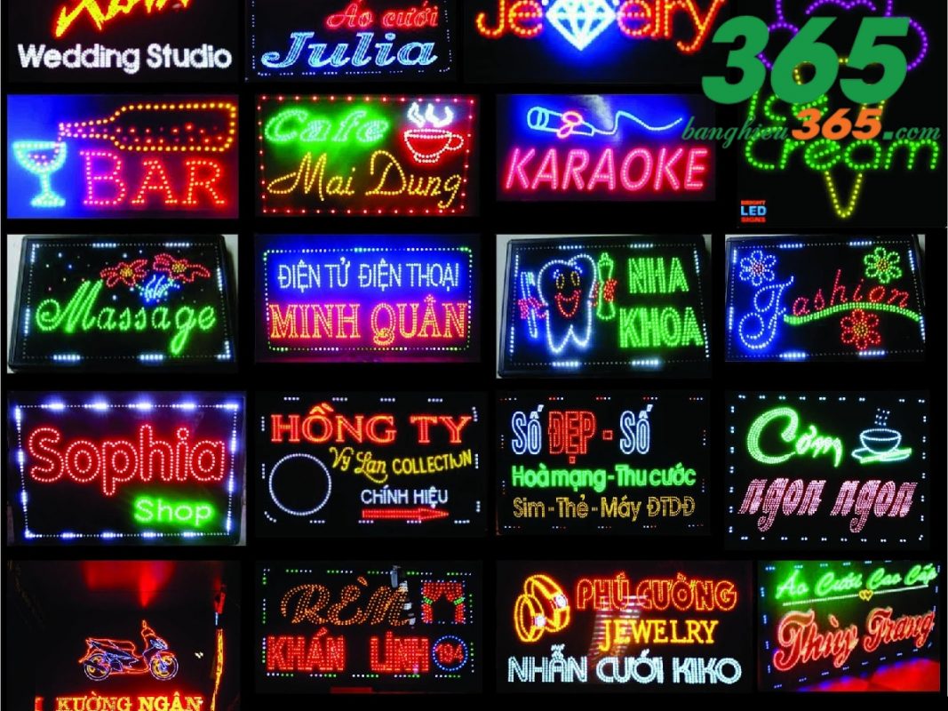 Bảng hiệu đèn LED tại Phan Thiết, Bình Thuận