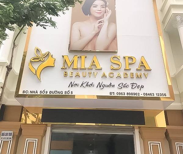 Thiết kế bảng hiệu Spa đẹp Phan Thiết